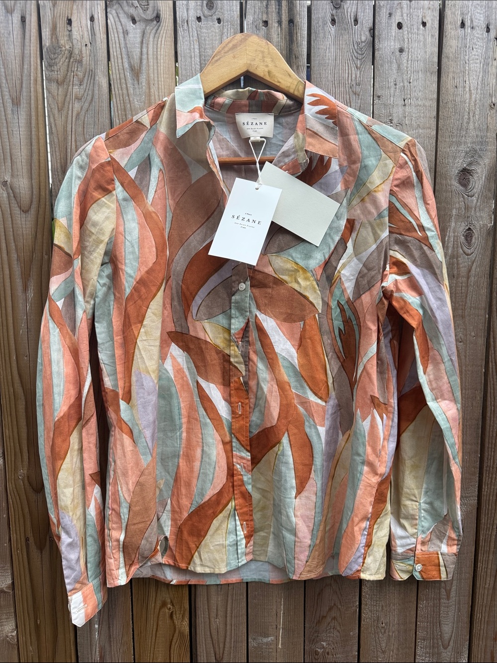 Sezane piero shirt NWT